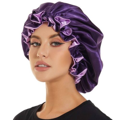 Bonnet de Nuit Satin Réversible – Protection Capillaire Ultra Douce & Anti-Frisottis