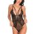 MODEL2RT Body en dentelle florale transparent